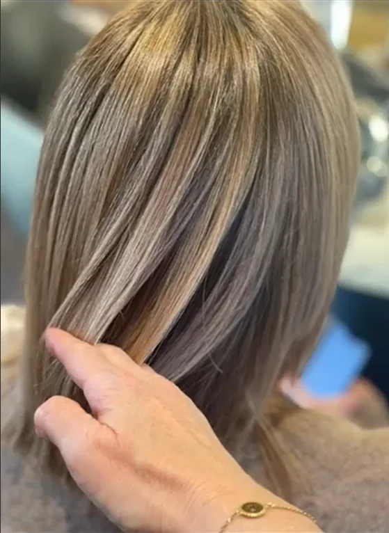 Balayage in zacht verlopende tinten